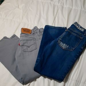 Boys Levi and Gap Jeans